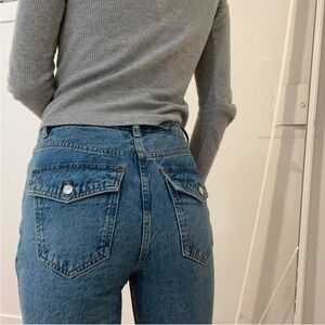 Tall blue flare jeans from ASOS